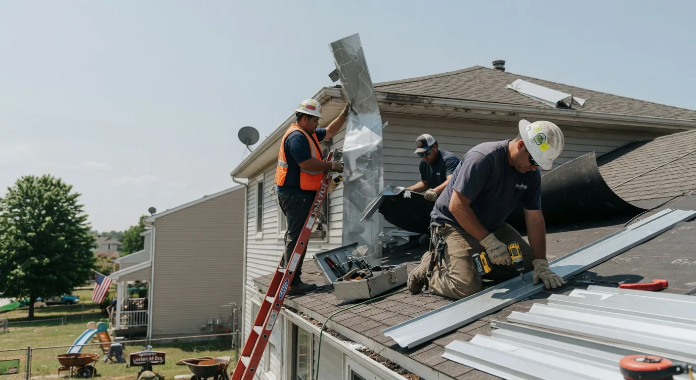 Storm Damage Metal Roof Repair in Keenesburg, CO